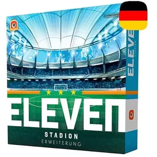 Portal Games - Eleven: Stadion | Deutsche Version | Die Erweiterung zu Eleven | Brettspiel | 1-4 Spieler | 60 bis 120 Minuten | Ab 14 Jahren | Strategisches Fußballspiel | Sportspiel