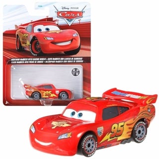 Mattel Fahrzeuge Racing Style | Disney Cars | Die Cast 1:55 Auto, Typ:L. McQueen Racing Wheels