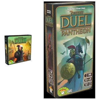 Repos Production - UNbox Now, 7 Wonders Duel, Grundspiel, Kennerspiel, Strategiespiel, 2 Spieler, 30+ Minuten, Deutsch + 7 Wonders Duel – Pantheon, Erweiterung, Strategiespiel, 2 Spieler, Deutsch