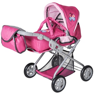 Knorrtoys 61888 - Puppenkombi Kyra - pink with butterfly