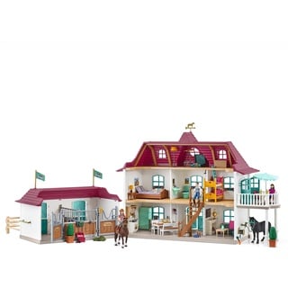 schleich 42551 Horse Club Lakeside Pferdehof, ab 5 Jahren, HORSE CLUB - Spielset, 108 Teile