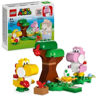 LEGO Super Mario Yoshis wilder Wald – Erweiterungsset, Spielzeug mit 2 Yoshi-Figuren aus Steinen für Jungs und Mädchen, Kleines Geschenk für K... - Rosa