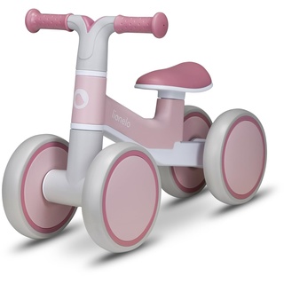 LIONELO VILLY Kinder Laufrad für 12-36 Monate Baby bis 30 kg, Lauflernrad Spielzeug mit 4 Räder, vordere Dämpfung, ergonomischer Sitz, Erst Rutschrad Fahrrad für Mädchen und Jungen