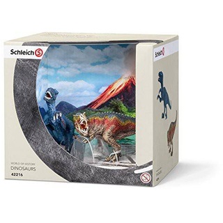 Schleich 42216 - Spielzeugfigur - T-Rex und Velociraptor, klein Neu & OVP