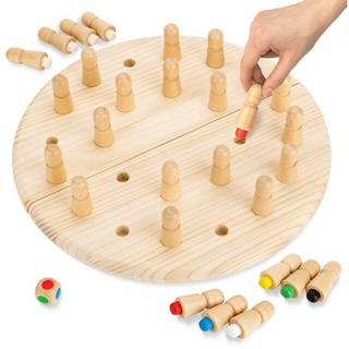 Toyfel Spiel, Magnus, Klappbares Memory Schach 40 cm Gedächtnisspiel aus Holz 40 cm