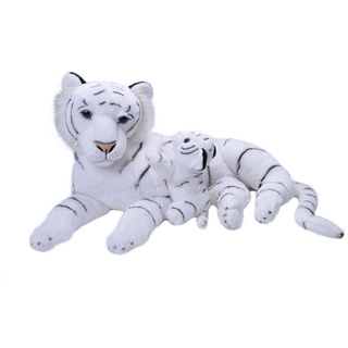 WILD REPUBLIC    Kuscheltier Wild Republic - Kuscheltier - Mom & Baby Jumbo - Weißer Tiger bunt|schwarz|weiß
