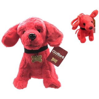 Whitehouse Leisure International Ltd Kuscheltier Clifford der große rote Hund Plüsch Kuscheltier - 25cm + Anhänger