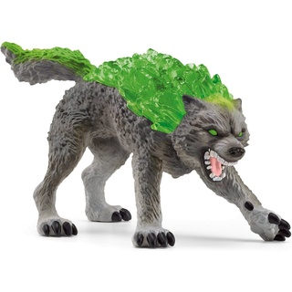 Schleich® Spielfigur ELDRADOR®, Granitwolf (70153) grau|grün