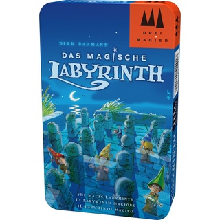 Schmidt Spiele 51401 Das Magische Labyrinth, Drei Magier Reisespiel in der Metalldose