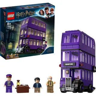 LEGO 75957 Harry Potter Der Fahrende Ritter Spielzeug, Dreifachdeckerbus, Sammlerset mit Minifiguren - Beige