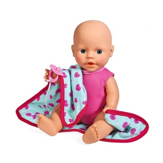 Simba 105030071 - New Born Baby mit Schmusedecke Babypuppe mit Trink- und Nässfunktion 30 cm