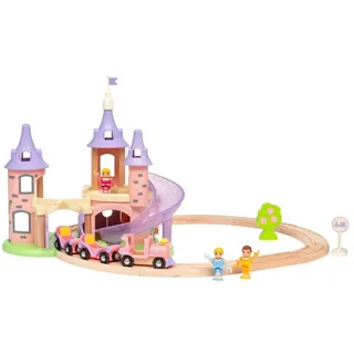 BRIO® Disney Princess Traumschloss Eisenbahn-Set - Konstruktionsspielzeug - mehrfarbig Konstruktions-Spielset rosa