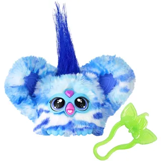 Furby Furblets Ooh-Koo Mini-Freund, über 45 Geräusche, Rockmusik & Sätze in Furbisch, elektronisches Osterspielzeug für Kinder ab 6, blau-weiß