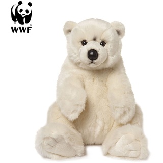WWF Plüschtier Eisbär (sitzend, 22cm) lebensecht Kuscheltier Stofftier