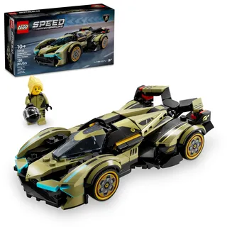 LEGO Speed Champions Lamborghini Lambo V12 Vision GT Super Car, Formel 1 Fahrzeug Spielzeug, Fahrspielset, baubares Modellset für Kinder, Lamborghini Auto, Geschenk für Kinder und Gaming-Fans, F1