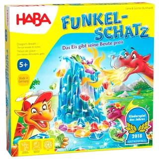 Haba Funkelschatz Brettspiel, Kinderspiel des Jahres 2018, Mitbringspiel für 2-4 Spieler ab 5 Jahren