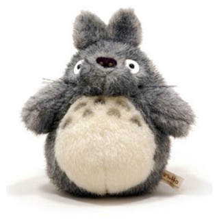 Mein Nachbar Totoro (Ghibli) Stofftier / Plüsch Figur: O Totoro (Miminzuku) Dunkelgrau 19 cm