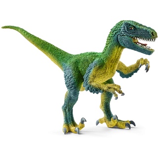 schleich DINOSAURS 14585 Realistische Velociraptor Dino Figur mit Beweglichem Kiefer - Detailliertes Prähistorisches Dinosaurier Spielzeug - Spielerisches Lernen ab 4 Jahre