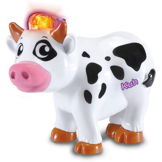 VTech Tip Tap Baby Tiere - Kuh – Interaktives Spielzeug mit Licht und Musik für fantasievolle Rollenspiele – Für Kinder von 1-5 Jahren