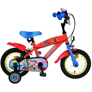 Paw Patrol Core Kinderfahrrad 12 Zoll 90-105 cm Größe Mädchen Jungen Fahrrad Alter ab ca. 3 Jahre mit Felgenbremsen - Rot