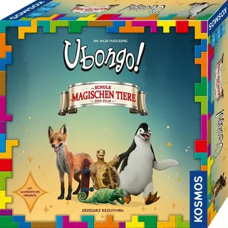 KOSMOS 684501 Ubongo! Die Schule der magischen Tiere, actionreiches Spiel ab 8 Jahre zum Film, Brettspiel für 1-4 Personen, Gesellschaftsspiel