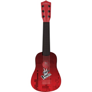 Lexibook - The Voice Die schönste Stimme - Meine erste Akustische Gitarre aus Holz, 6 Nylonsaiten, 53 cm, inkl. Lernanleitung, Rot/Schwarz, K200TV