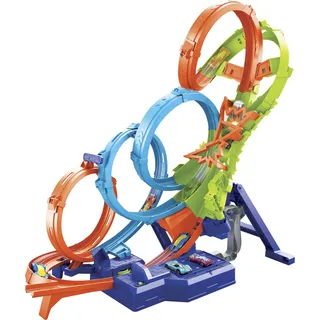 Hot Wheels 4 Loopings Crash Gefahr