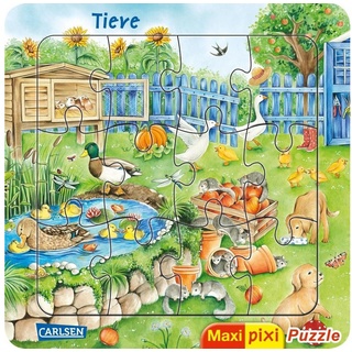Carlsen Verlag Puzzle Maxi Pixi: Maxi-Pixi-Puzzle VE 5: Tiere (5 Exemplare), Puzzleteile