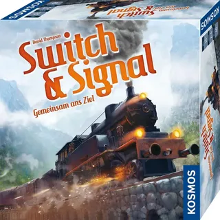 KOSMOS 694265 Switch & Signal, Gemeinsam ans Ziel, kooperatives Eisenbahn-Spiel für 2 - 4 Spieler, ab 10 Jahre, Gesellschaftsspiel mit einfachen R...