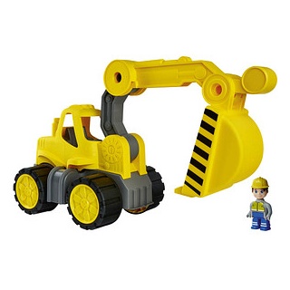 BIG Power-Worker Midi Bagger mit Figur 800054835 Spielzeugauto