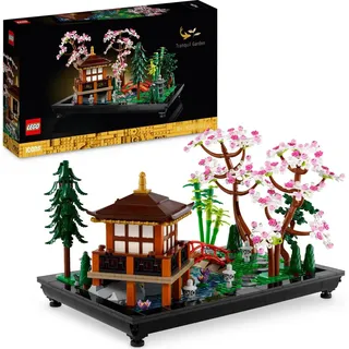 LEGO 10315 Icons Garten der Stille, botanical Zen-Garten-Set für Erwachsene mit Lotusblumen, anpassbare Schreibtisch-Dekoration, inspiriert von Ja...