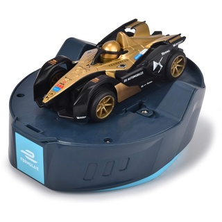 Dickie Toys Formula E Mini RC Auto, RC Rennauto mit 2-Kanal-Funkfernsteuerung, bis 6 km/h, Fernbedienung enthält Ladekabel für Fahrzeug, 3 Verschiedene Modelle, zufällige Auswahl, ab 3 Jahren