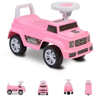 Moni Rutscher Rutschauto Kinderauto Speed JY-Z12, Musikfunktion, ab 18 Monaten, max. 25 kg rosa