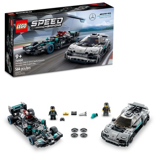 LEGO Speed Champions Mercedes-AMG F1 W12 E Performance & Mercedes-AMG Project One 76909 Building Kit; für Alter 9+ (564 Stück)