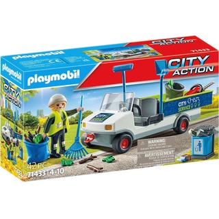 Playmobil® Konstruktions-Spielset Stadtreinigung mit E-Fahrzeug (71433), City Action, (42 St) bunt