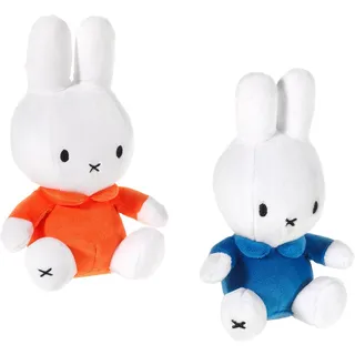 Heunec® Kuscheltier Miffy, 2-tlg. (2-St), GOTS organic, zertifiziert durch CERES-0560 blau|orange