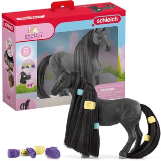 schleich HORSE CLUB Sofia's Beauties 42581 Criollo Definitivo Stute Spielset - 14-Teiliges Pferdespielzeugset mit Pferd mit Mähne & Zubehör für Fantasievolles Spiel Pferde Spielzeug ab 4