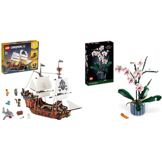 LEGO 31109 Creator 3-in-1 Piratenschiff Set & 10311 Icons Orchidee