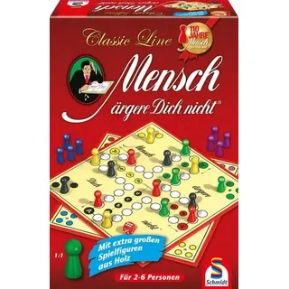Schmidt Spiele - Classic Line - Mensch ärgere Dich nicht, mit großen Spielfiguren