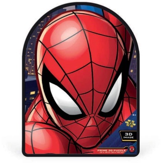Grandi Giochi PUB03000 Marvel Avengers Spiderman Vertikales Lentikular-Puzzle mit 300 Teilen und 3D-Effekt Blechdose-PUB03000