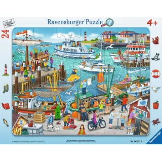 Ein Tag am Hafen 24 Teile Rahmenpuzzle / Ravensburger Spieleverlag / Spiele (außer Software)