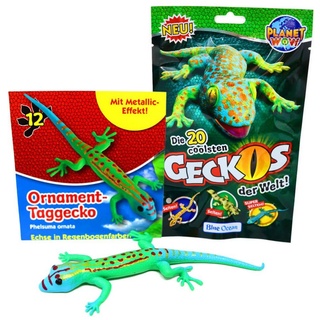 Blue Ocean Sammelfigur Blue Ocean Geckos Sammelfiguren 2023 - Planet Wow glänzt - Figur 12. (Set), Geckos - Figur 12. Ornament-Taggecko
