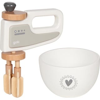 goki Kinder-Handmixer Handmixer mit Rührschüssel, (2-tlg), in modernem Design weiß