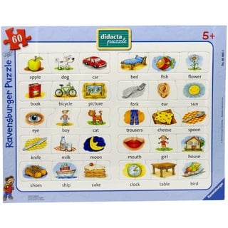 Ravensburger Puzzle Erstes Englisch 068050 60 Teile Kinder Rahmenpuzzle 37 x ...