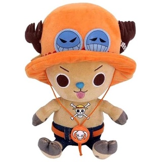SAKAMI - One Piece - Chopper X Ace - Schlüsselanhänger/Figur/Plüsch/Toy/Anhänger/Keychain - 11cm - original & lizensiert