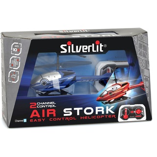 FLYBOTIC 84782 Air Stork by Silverlit, Ferngesteuerter Hubschrauber, Kinderspielzeug, Infrarot Technologie, einfache Steuerung, 18 cm, blau oder gelb, ab 10 Jahren