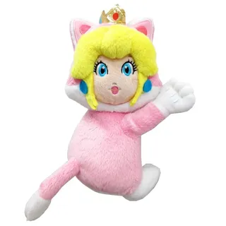 Plüsch Nintendo Peach "Cat" 19cm + Magnet Hände - Fanartikel