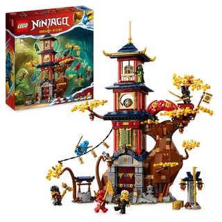 LEGO 71795 NINJAGO Tempel der Drachenpower Set, Spielzeug mit 6 Minifiguren einschließlich Kai, Nya und Cole aus der TV-Serie Dragons Rising 2023,...