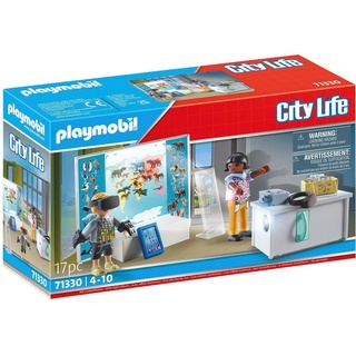 Playmobil® Konstruktions-Spielset Virtuelles Klassenzimmer (71330), City Life, (17 St), mit Licht; Made in Germany bunt