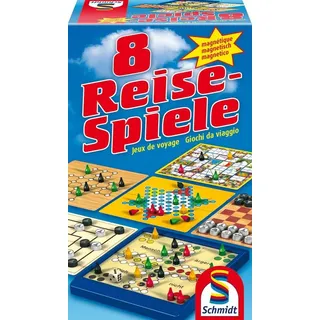 Schmidt Spiele Spiel Reisespiele Spielesammlung 8 Reise-Spiele, magnetisch 49102